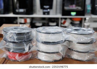 ABS or pla filament coils for 3d printer. New reels in the package
