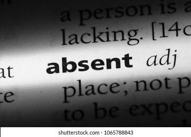 Absent Word In A Dictionary. Absent Concept.