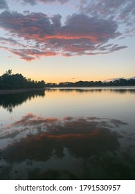 The Absolutely Beautiful Windsor Lake In Denver, Colorado.