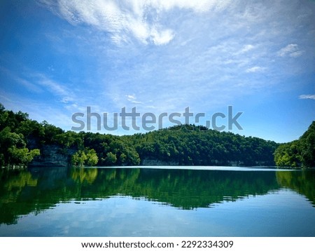 Absolutely perfect morning out on Lake Cumberland in Kentucky Stock photo © 