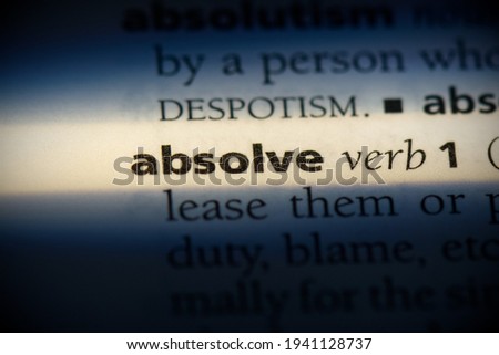 absolve word in a dictionary. absolve concept, definition.