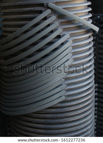 absract photo of a pattern by plastic tupperware