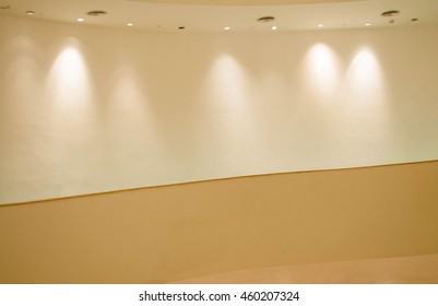 abstact walking path with a light from top