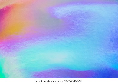 Abstcact Colorful Holographic Foil Texture Background