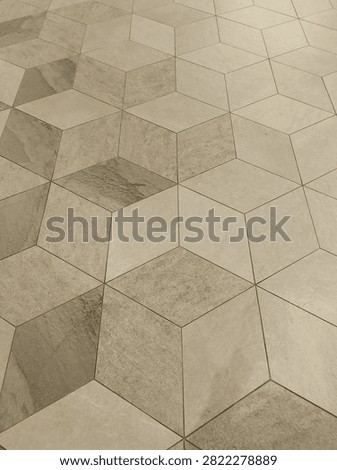abstrack floor in the hall