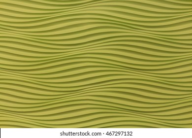 abstract 3d background with repeating pattern in form of green wave