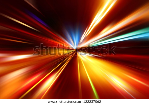 abstract\
acceleration speed motion on night\
road