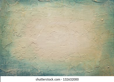 Abstract Acrylic Texture On Canvas