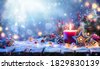 christmas and candles
