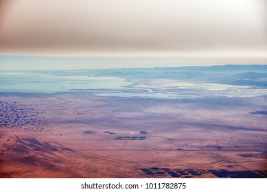 Abstract Aerial Barren Landscape