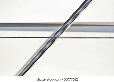 Abstract Angular Chrome Pole
