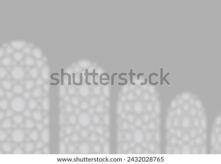 Abstract Arabesque shadow background with traditional ornament, ramadan islamic design.