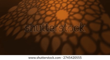 Abstract Arabesque shadow sunset background with traditional ornament, ramadan islamic design.