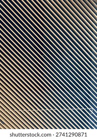 
Abstract architectural background featuring strong diagonal linear elements forming a clean geometric pattern. Light beige structural slats contrast against deep blue glass facade, creating depth, symmetry, and modern minimalistic design. Perfect for corporate background, construction concept, urban architecture theme, technology presentation, or contemporary design visuals. High-resolution detail emphasizing repetition, structure, and dynamic perspective.