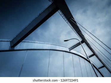 Abstract architectural features, bridge close-up