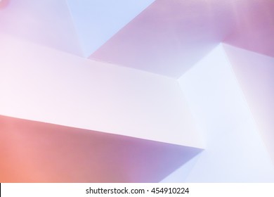 Abstract architecture background, colorful interior design with bright illuminated corners - Shutterstock ID 454910224