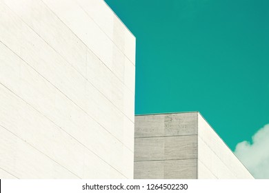 Abstract Architecture. Close Up Of A Building Facade.