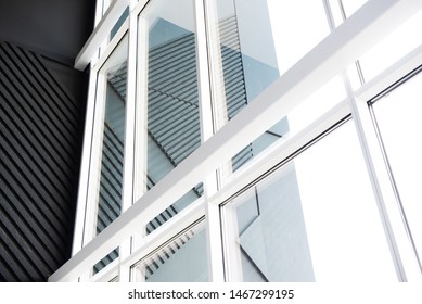 Abstract architecture, minimalistic background with reflection - Shutterstock ID 1467299195