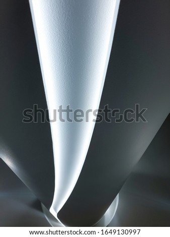 ABstract arhitecture photo of illuminted with LED lights column and floor Imagine de stoc © 