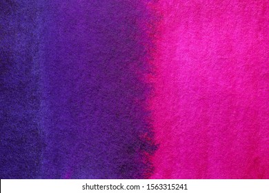 Abstract art background dark purple and navy blue colors. Watercolor painting on canvas with soft violet gradient. Fragment of artwork on paper with pattern. Texture backdrop.