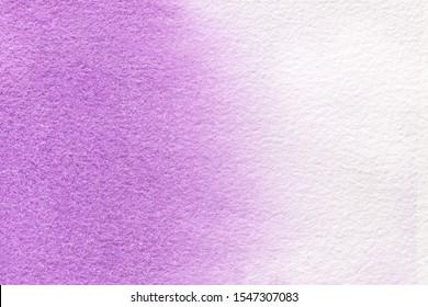 Abstract art background light purple and white colors. Watercolor painting on canvas with soft violet gradient. Fragment of artwork on paper with lilac pattern. Texture backdrop.
