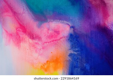 Abstract art backgrounds. Hand-painted background. Acrylic painting on canvas.Texture fluid acryl. Fragment of artwork. Brushstrokes of paint. - Shutterstock ID 2291864169