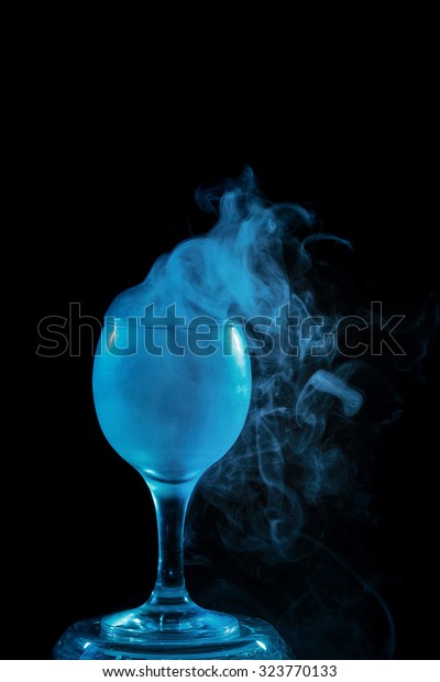 Abstract Art Hookah Smoke Aquamarine Cocktail Arkivfoto Rediger Na 323770133