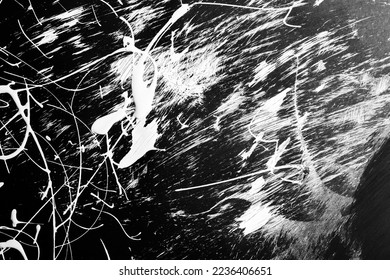Abstract art with paint on a black background, Abstract texture