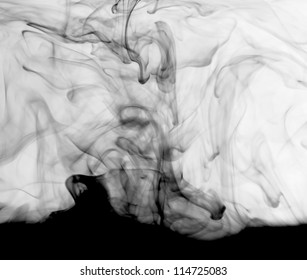 abstract art photo from chemical solution ink