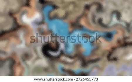 Abstract artistic representation of unidentifiable objects