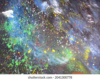 Abstract artwork made by my ade because of his anger towards his high will, such as the figure of a blue dragon and colored spots. #Colorfull,#background,#artwork,#dragon