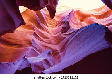 Abstract background Antelope Canyon, Arizona, America