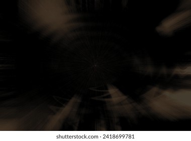 Abstract background in black color with spiral quill. Abstract Pattern and texture. 3D blurred abstract background. Black Modern graphic design element lines style concept
