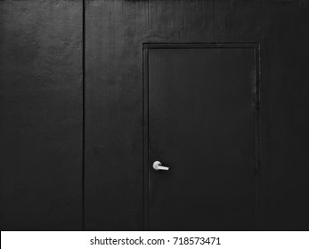 Abstract Background Black Door Same Color Stock Photo 718573471