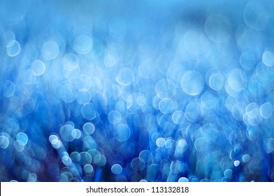 Abstract Background Blue Bokeh Circles