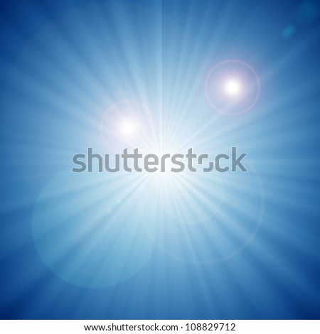 abstract background of blue star burst