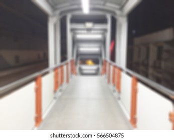  Abstract background blur sky train station stairs