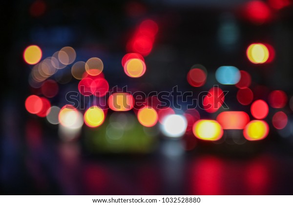 Abstract background blur of traffic jam rush\
hour in big city\
business