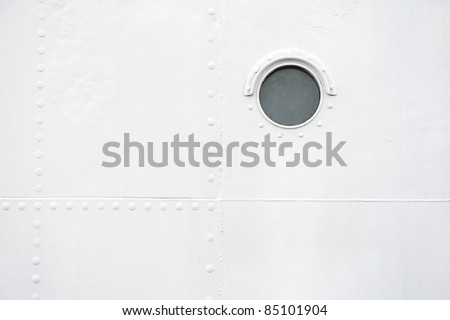 Abstract background with brass porthole