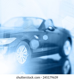 Abstract Background. Car Insurance Concept