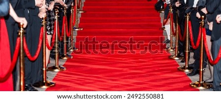 abstract background with celebrities and red carpet