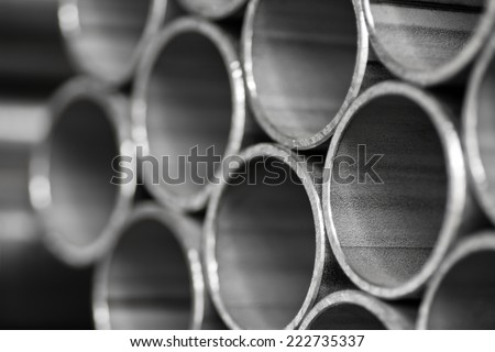 abstract background of close up of metal pipe