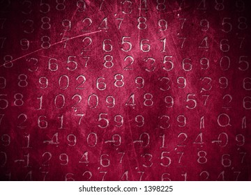 An abstract background with coded numbers