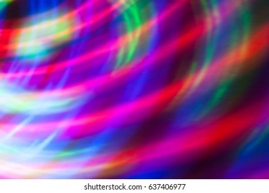 Abstract background of colored lights in a motion