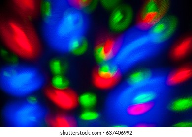 Abstract background of colored lights in a motion