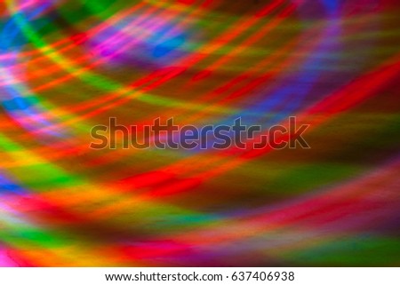 Abstract background of colored lights in a motion
