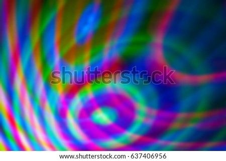 Abstract background of colored lights in a motion
