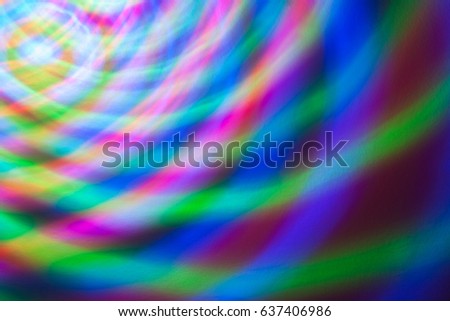 Abstract background of colored lights in a motion