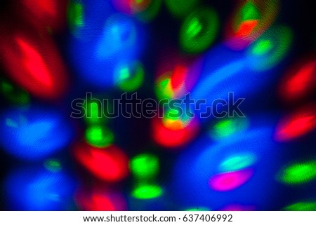 Abstract background of colored lights in a motion