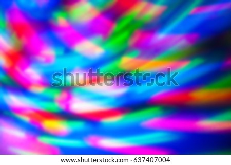 Abstract background of colored lights in a motion